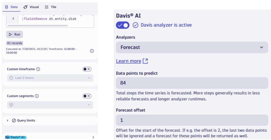 Davis AI Settings