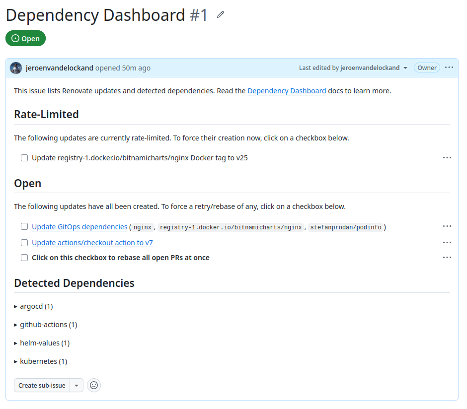 Dependency Dashboard